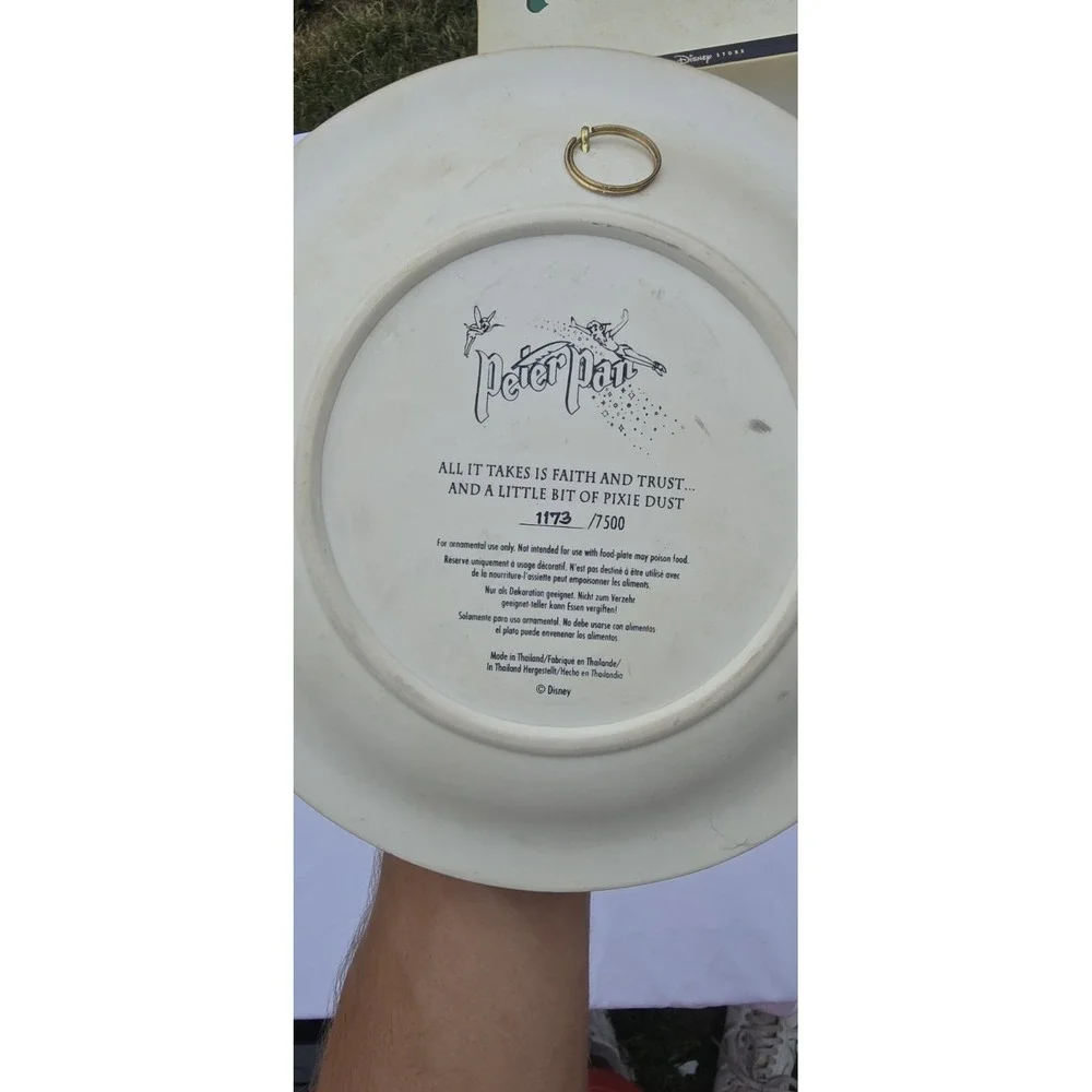 PETER PAN DISNEY 3D RELIEF COLLECTOR PLATE 
